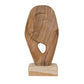 Hand-Carved Teakwood Face on Stand (PICK UP ONLY)