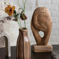 Hand-Carved Teakwood Face on Stand (PICK UP ONLY)