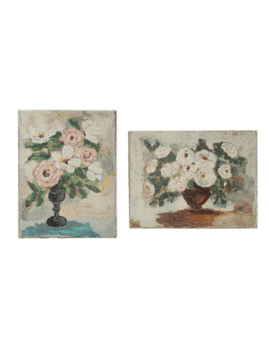 Canvas Wall Décor w/ Flowers in Vase