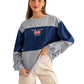 New York Colorblock Oversized Top