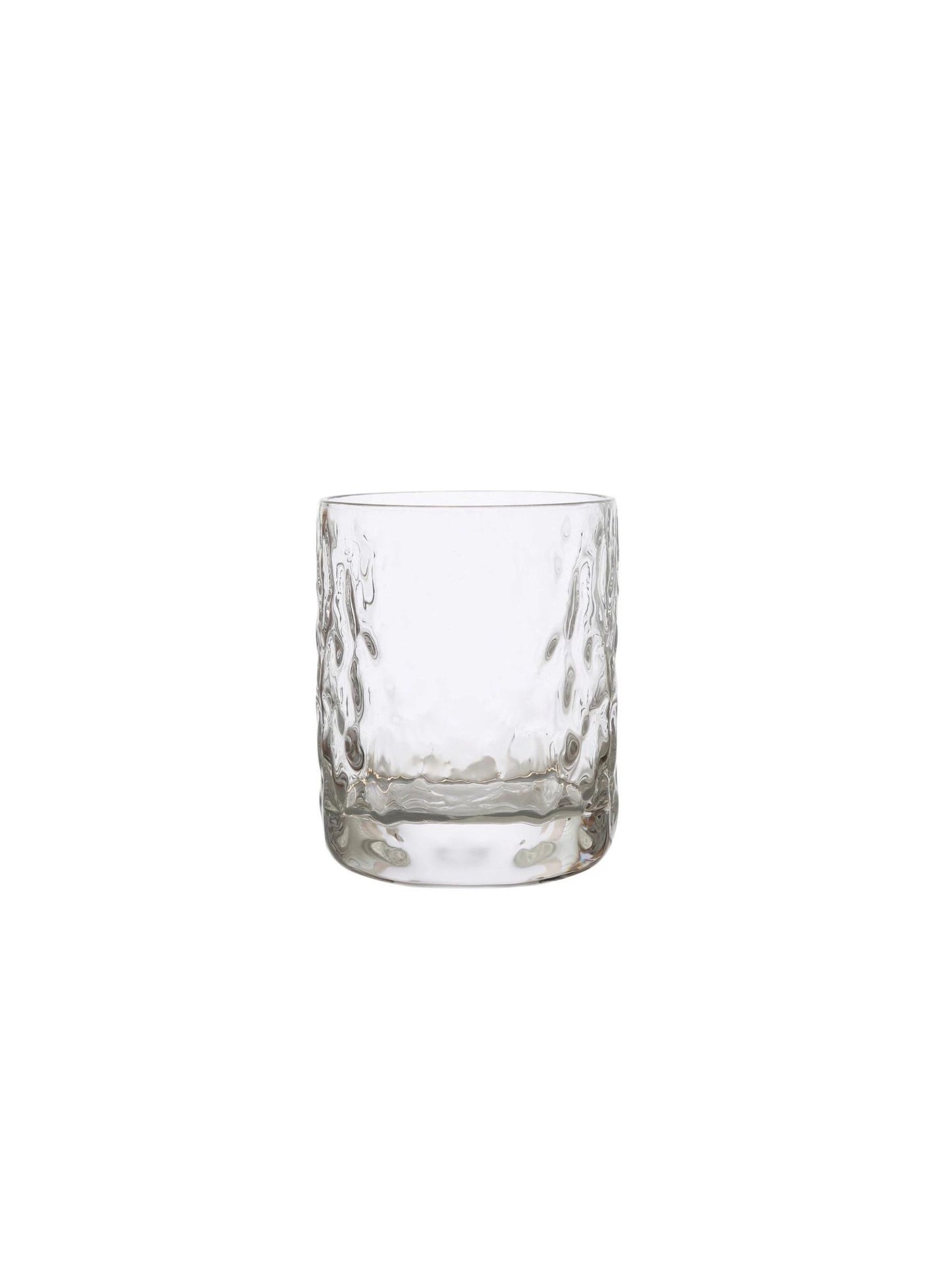 Round x 3-1/2"H 8 oz. Hammered Drinking Glass