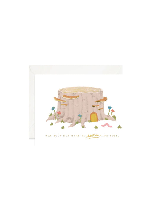Worm and Cozy Home Card