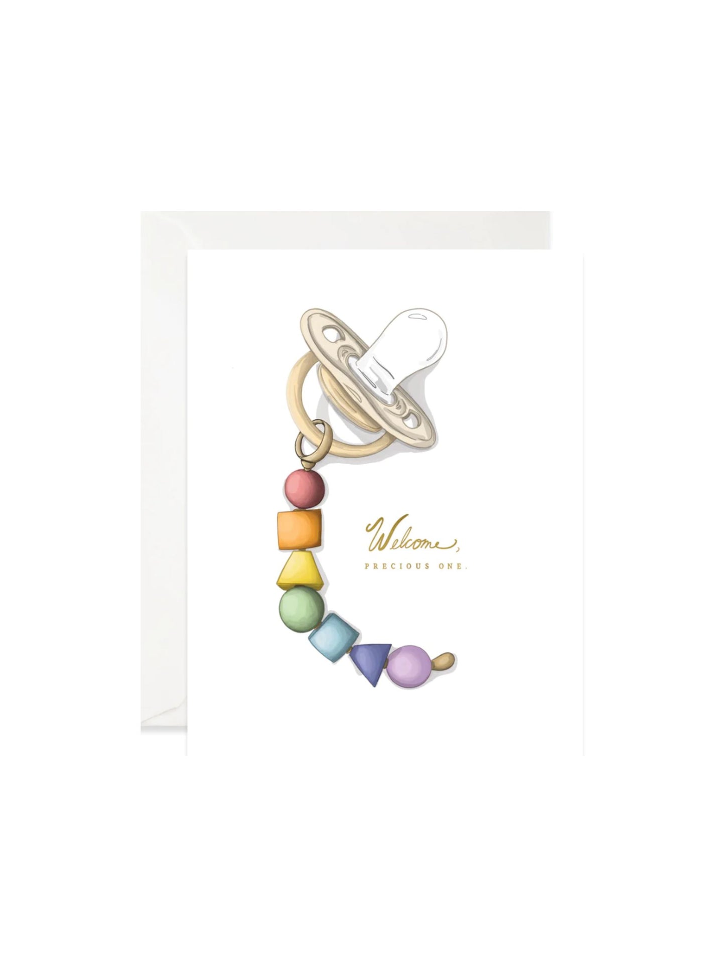 Rainbow Pacifier Card