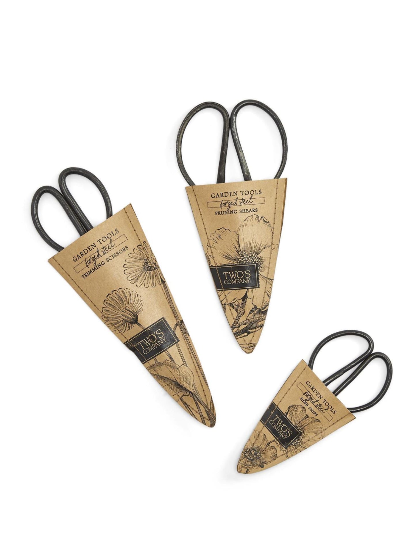 Forged Iron Garden Shears in Gift Envelope