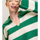 John Deer Green Stripe Sweater