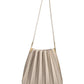 Carrie Pleated Vegan Shoulder Bag - Bone