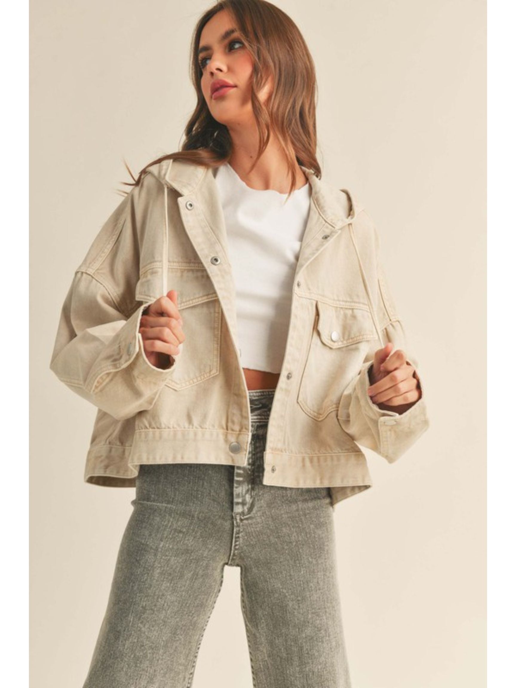 Native Denims Washed Beige Denim Jacket – The Native One