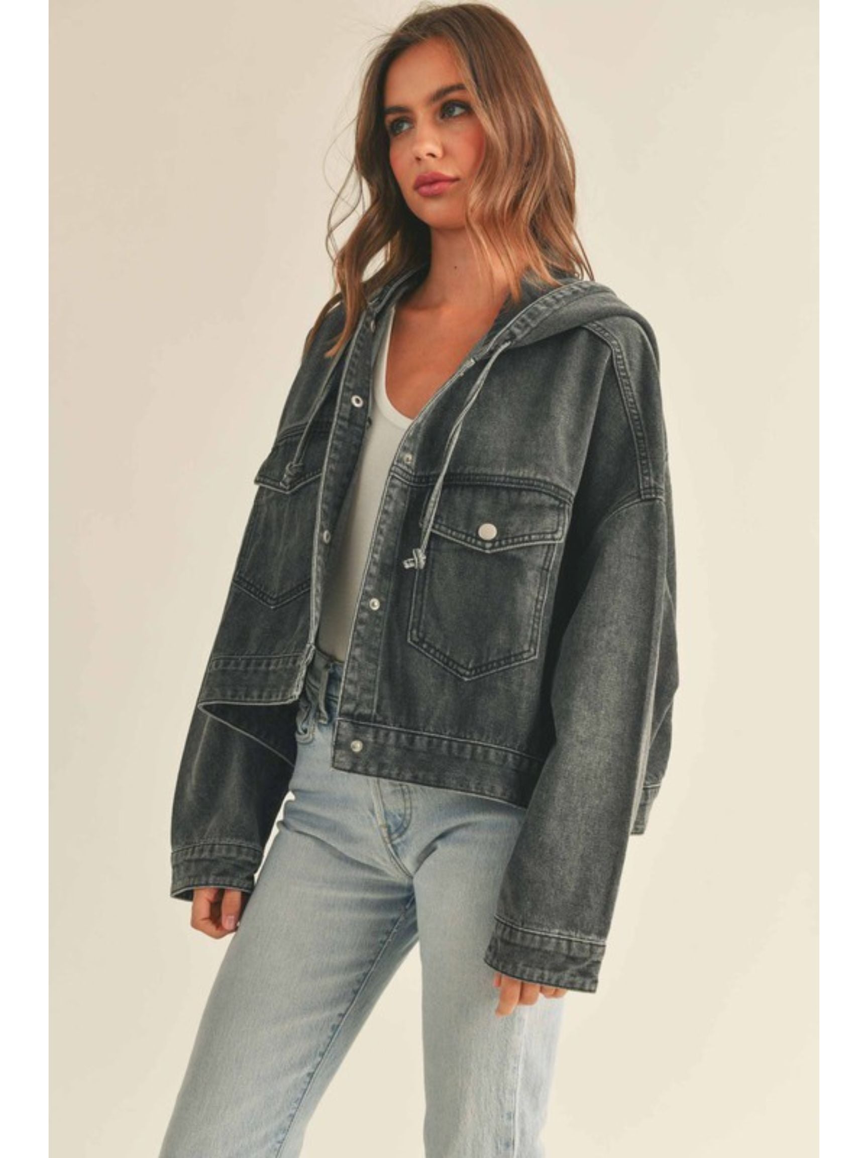 Native Denims Washed Black Denim Jacket – The Native One