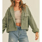 Washed Olive Denim Jacket
