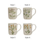 12 oz. Hand-Painted Stoneware Mug w/ Botanicals