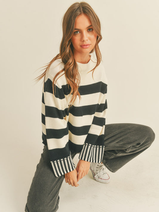 Tracy Stripe Sweater Top