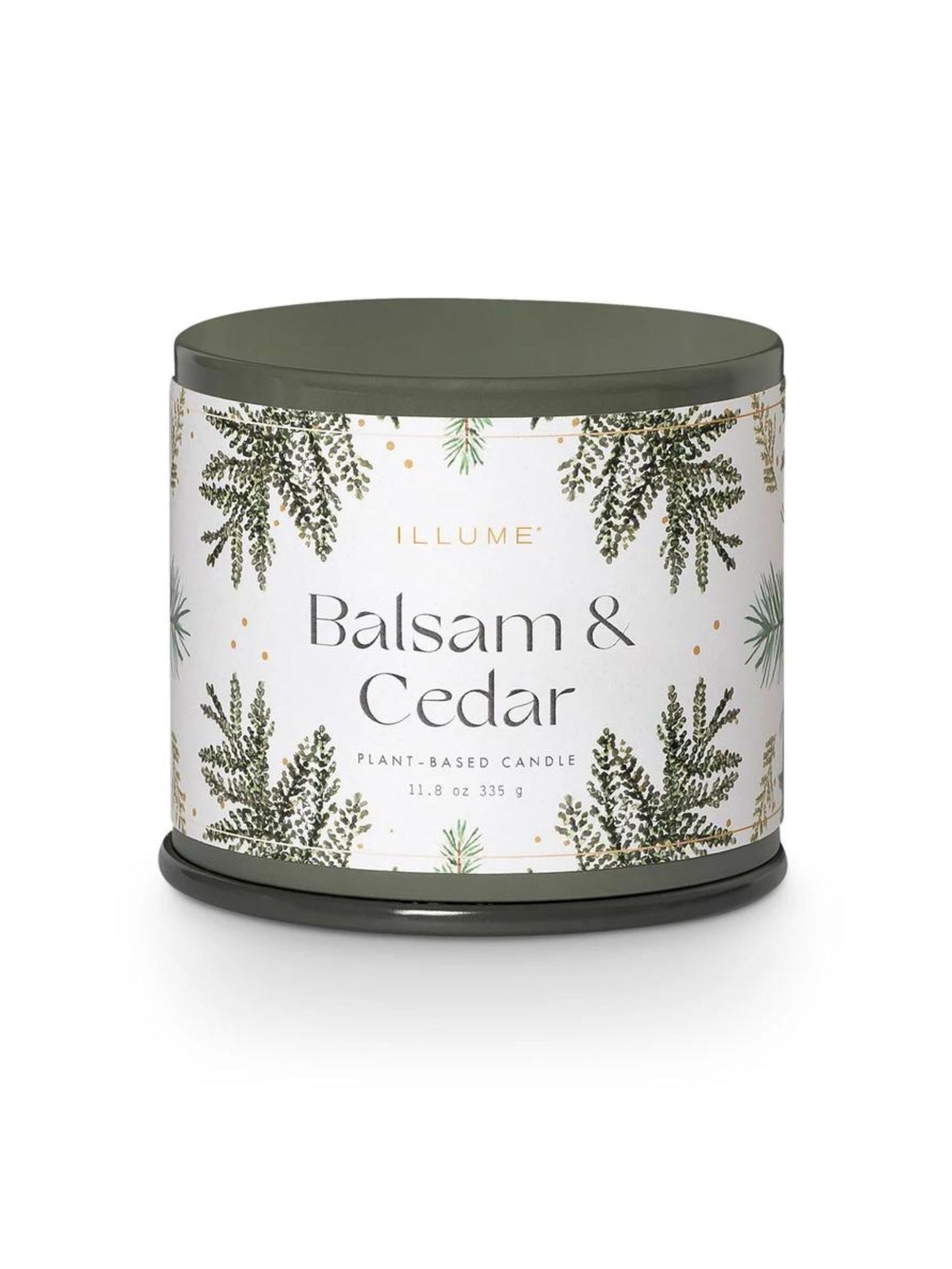 Balsam & Cedar Large Tin Candle