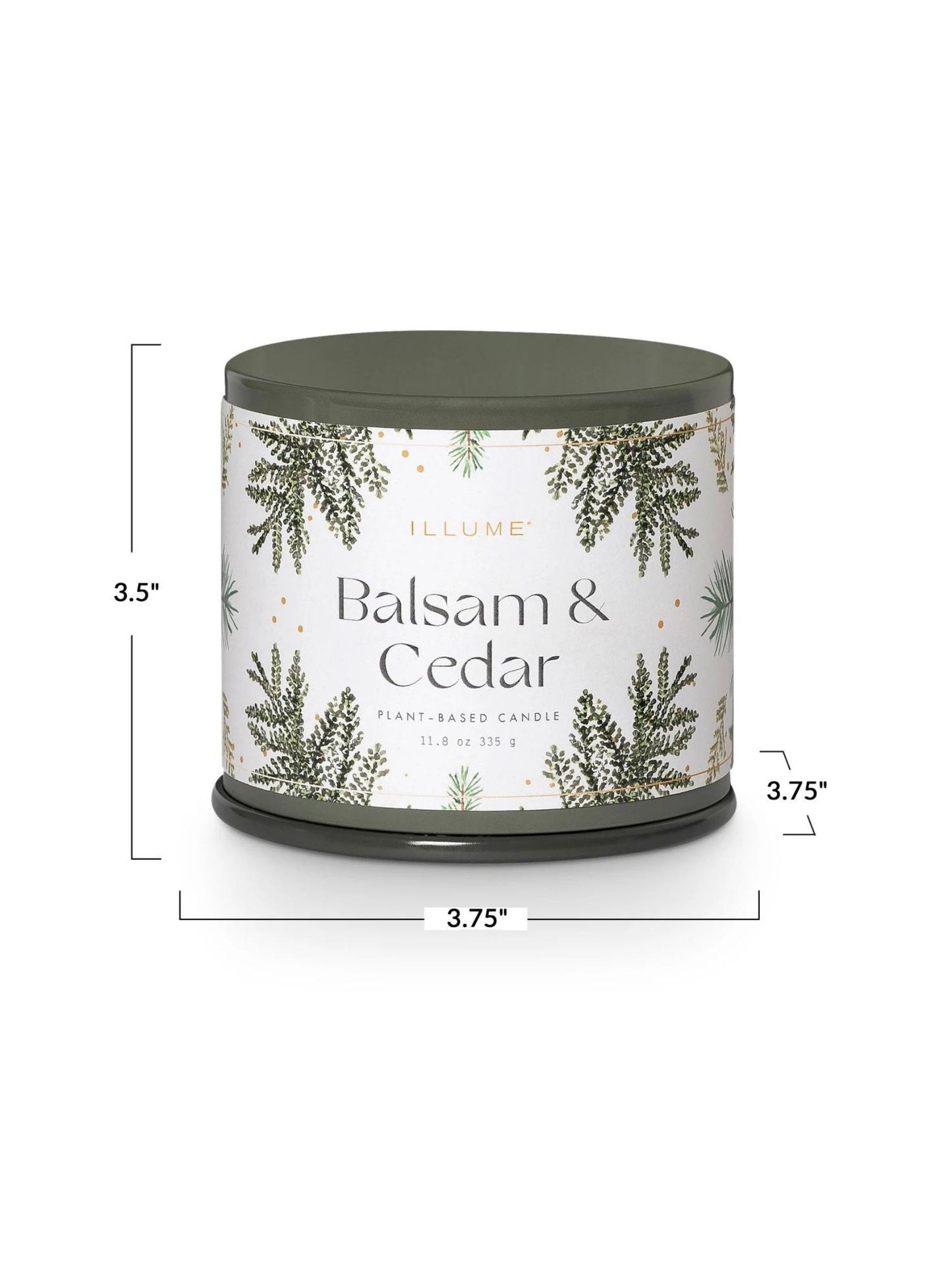 Balsam & Cedar Large Tin Candle
