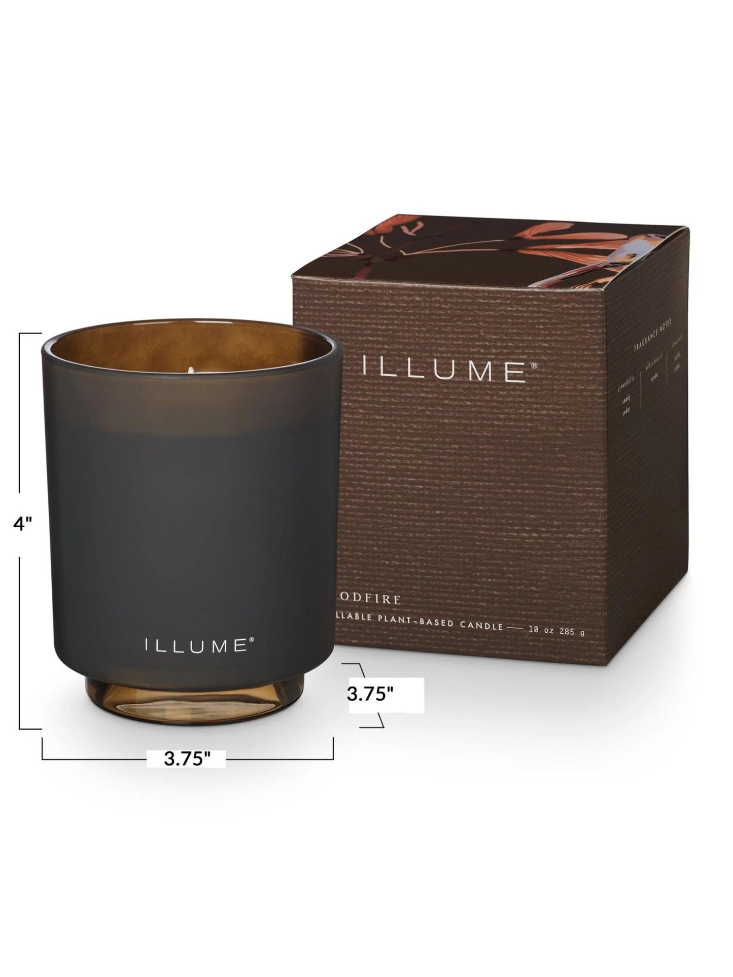 Woodfire Refillable Boxed Glass Candle