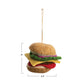 Wool Felt Cheeseburger Ornament