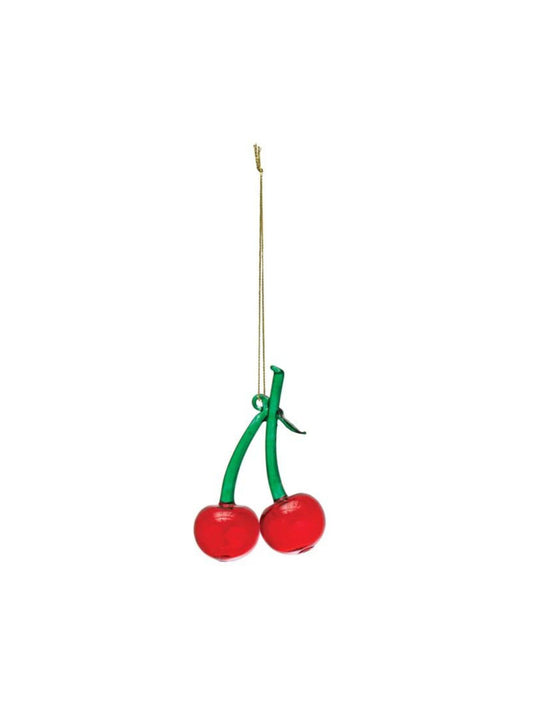 Glass Cherries Ornament