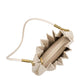 Carrie Pleated Vegan Shoulder Bag - Ivory