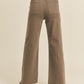 Franny Straight Wide Leg Pants - Brown