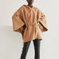 Gemma Wool Blend Hooded Cape
