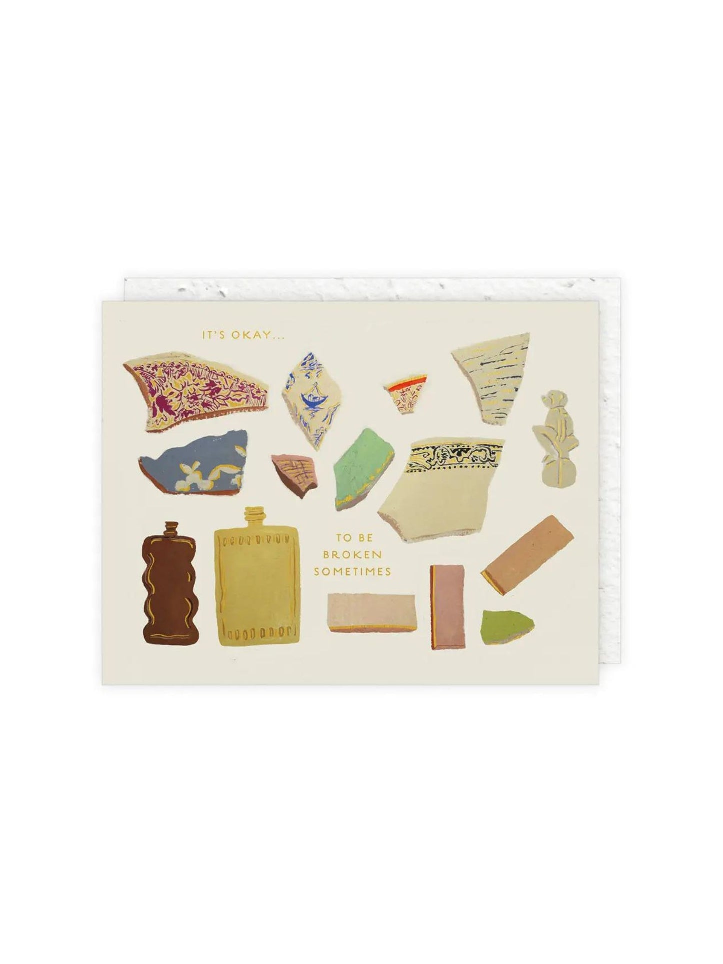 Broken Pieces Encouragement Card