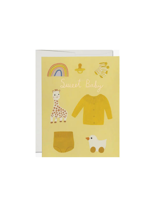 Yellow Sweet Baby Card