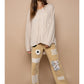 Almond Oversized Long Sleeve Top