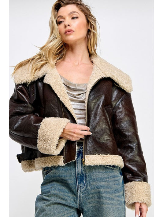 Brooke Faux Shearling Jacket