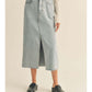 Light Denim Maxi Skirt