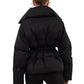 Elastic Waist Puffer Jacket