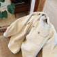 Oversized Sheep Fur Button Up Jacket