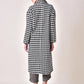 Houndstooth Oversized Jacket - Black/Ivory