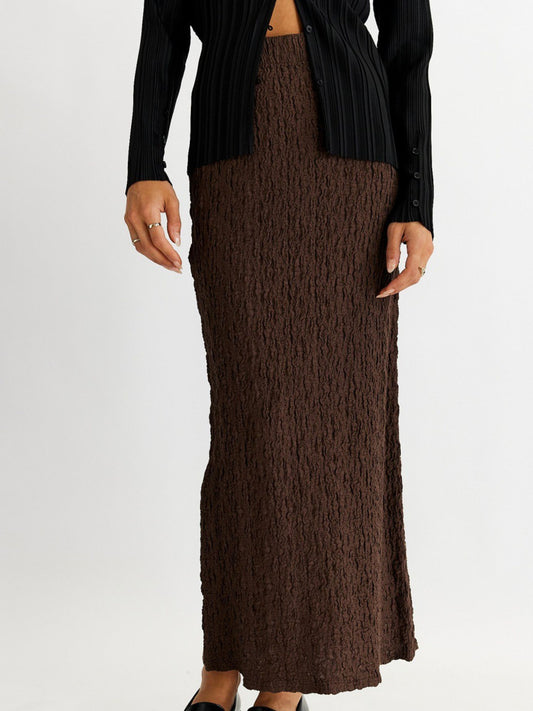 The Mari Skirt - Chestnut
