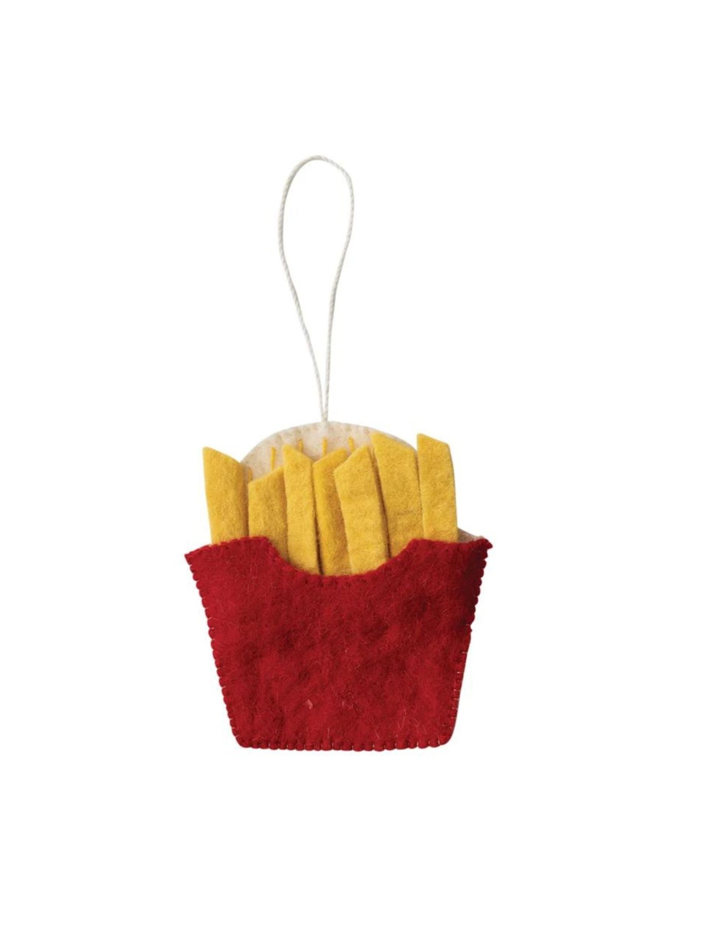 Wool Felt French Fries Ornament