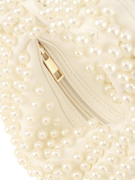 Tied Accent Pearl Pave Handbag