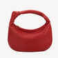 Brigitte Recycled Vegan Shoulder Bag - Red