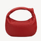 Brigitte Recycled Vegan Shoulder Bag - Red