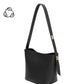 Irina Recycled Vegan Shoulder Bag - Black