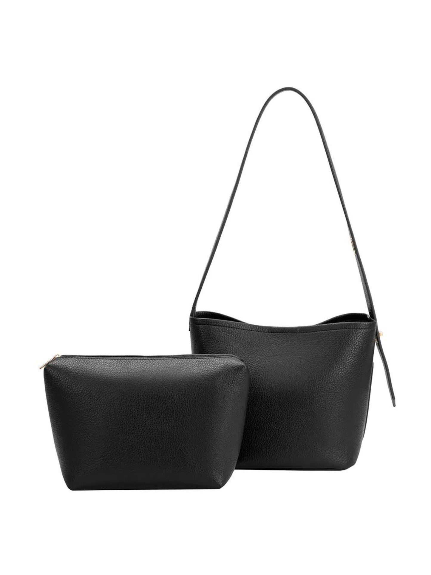 Irina Recycled Vegan Shoulder Bag - Black