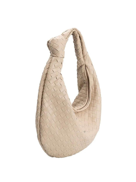 Katherine Woven Shoulder Bag - Chai
