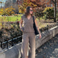 Gracie Sweater Pants - Brown