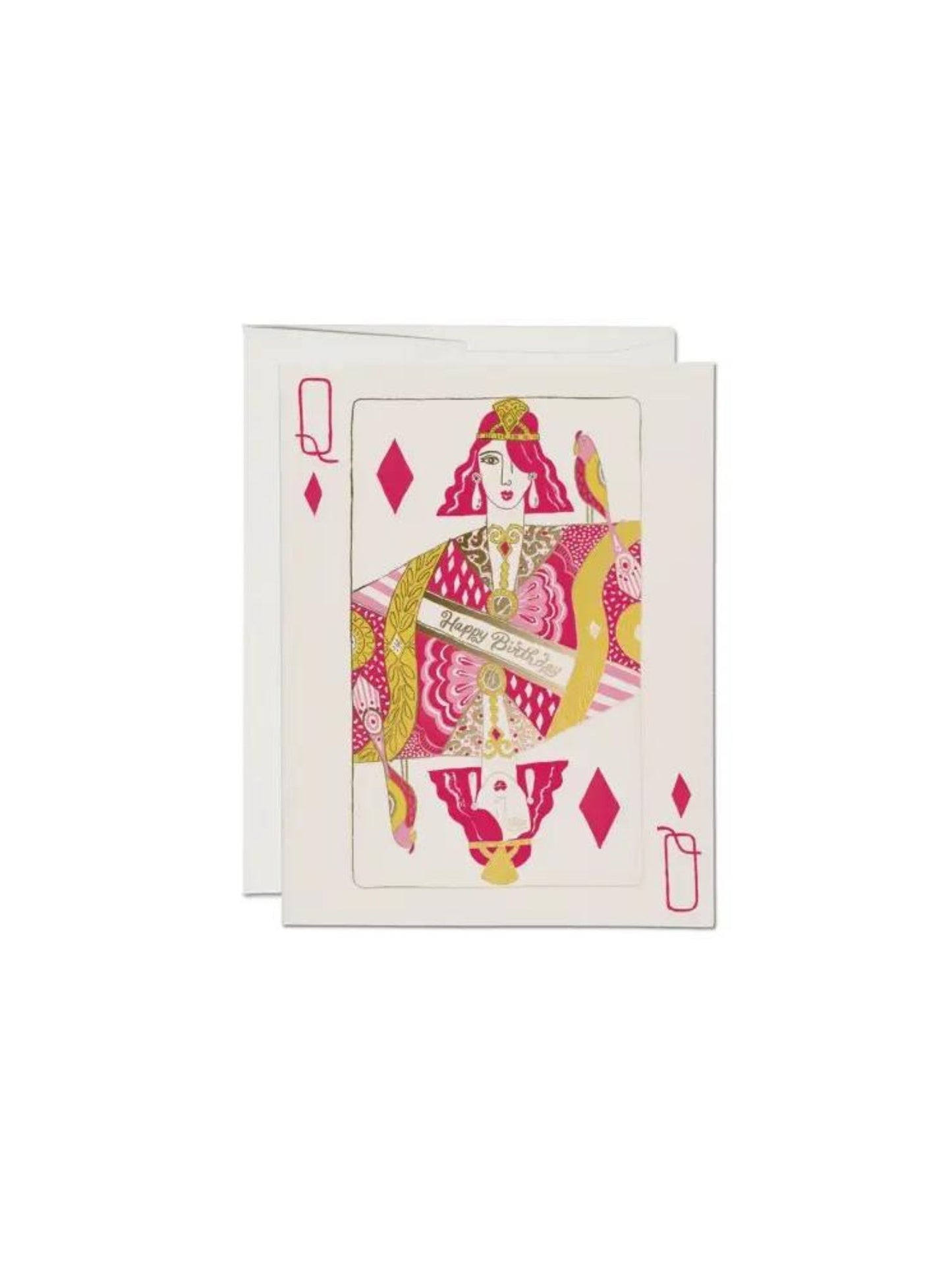 Queen Of Diamonds Birthday Card