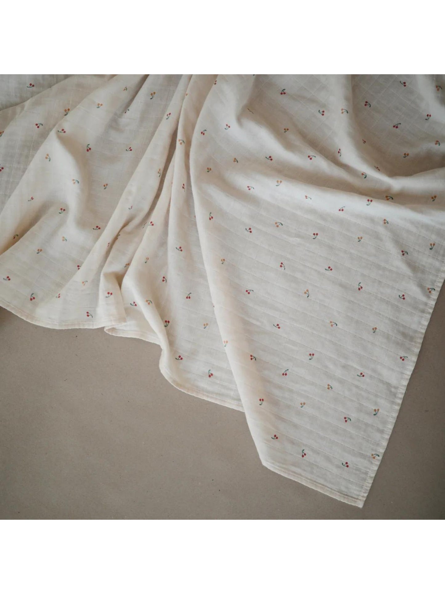 Muslin Swaddle Blanket - Cherries