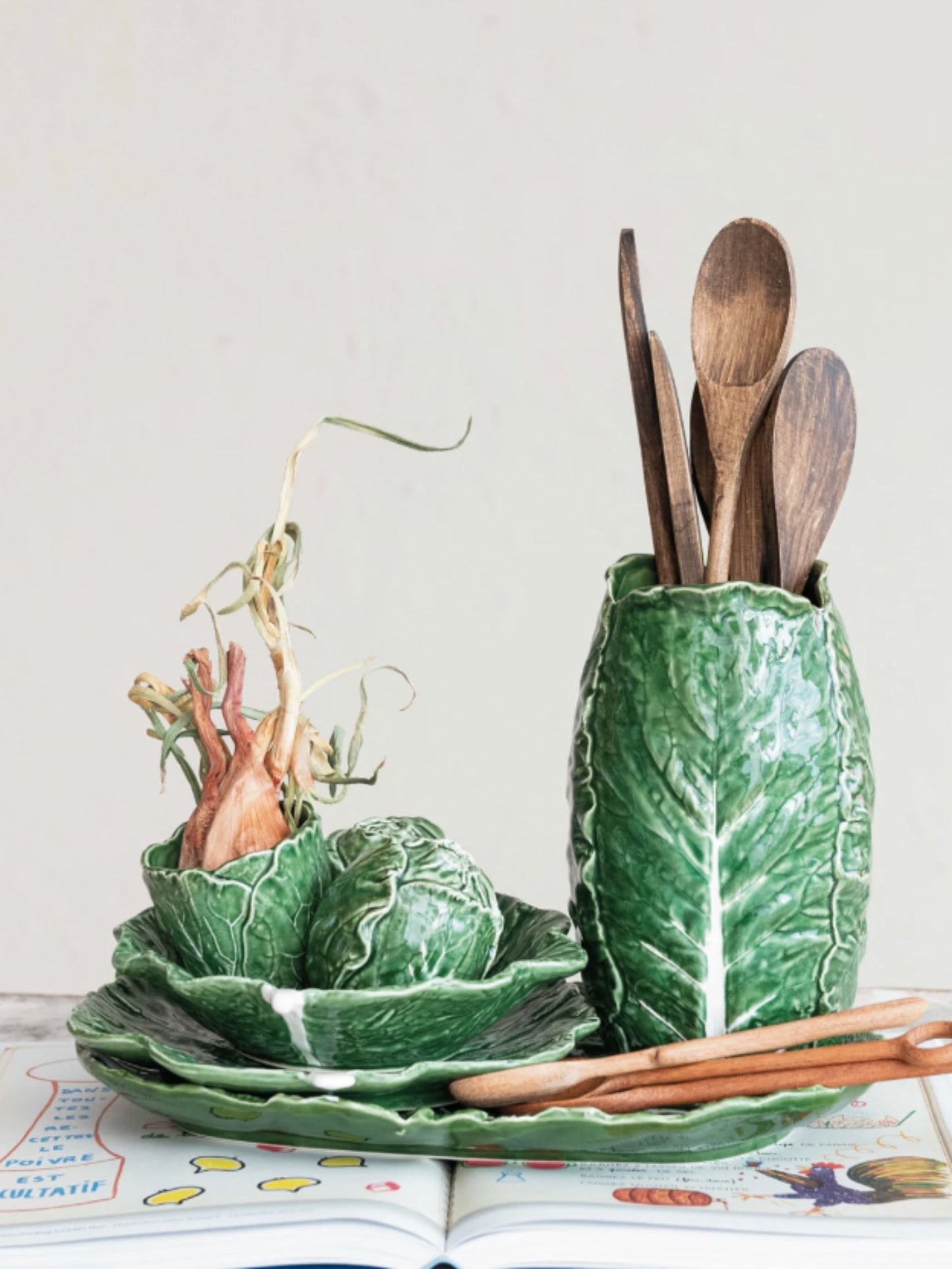 Cabbage Shaped Vase - Pick Up Only