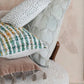 Appliqued Quilted Shells Lumbar Pillow