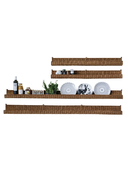 Hand-Woven Rattan Wall Ledge (PICK UP ONLY)