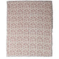 Woven Cotton Printed Throw w/ Sherpa Back - Rose