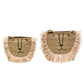 Hand-Woven Seagrass Lion Baskets w/ Handles,