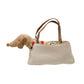 Dachshund in Sweater w/ Dog Carrier