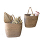 Tall Oval Woven Seagrass Wall Basket