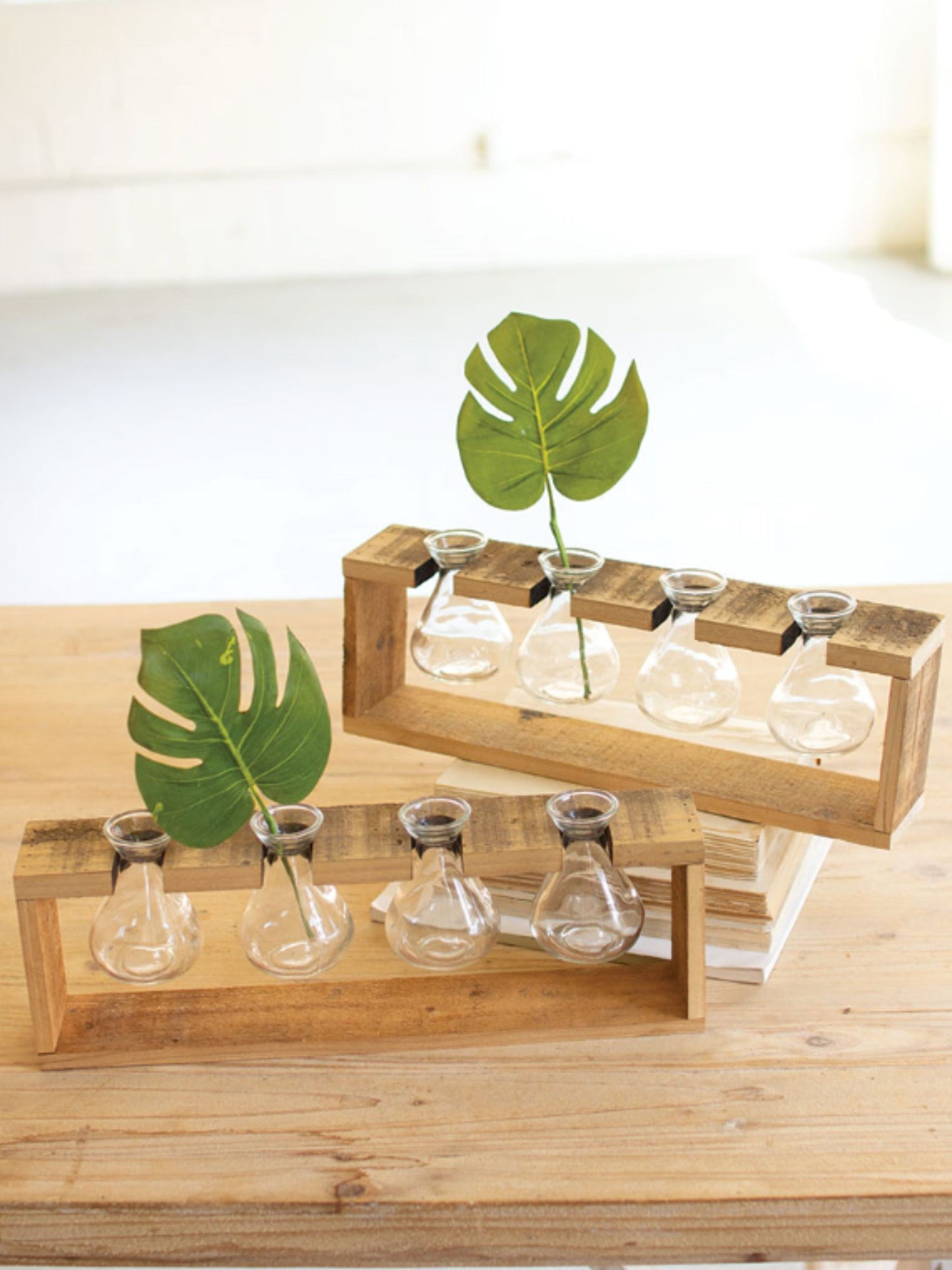 Bud Vases on Recycled Wood (PICK UP ONLY)